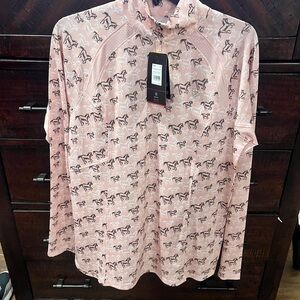 Ariat Sunstopper/ Peach with horse print